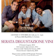 Menu for Wine, Shine & Dine 10/17/13 Featuring Tommasi at Osteria del Teatro