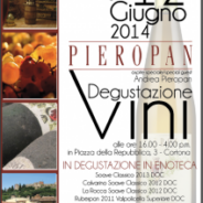 Menu for Wine, Shine & Dine 6/12/14 featuring Pieropan at La Loggetta!